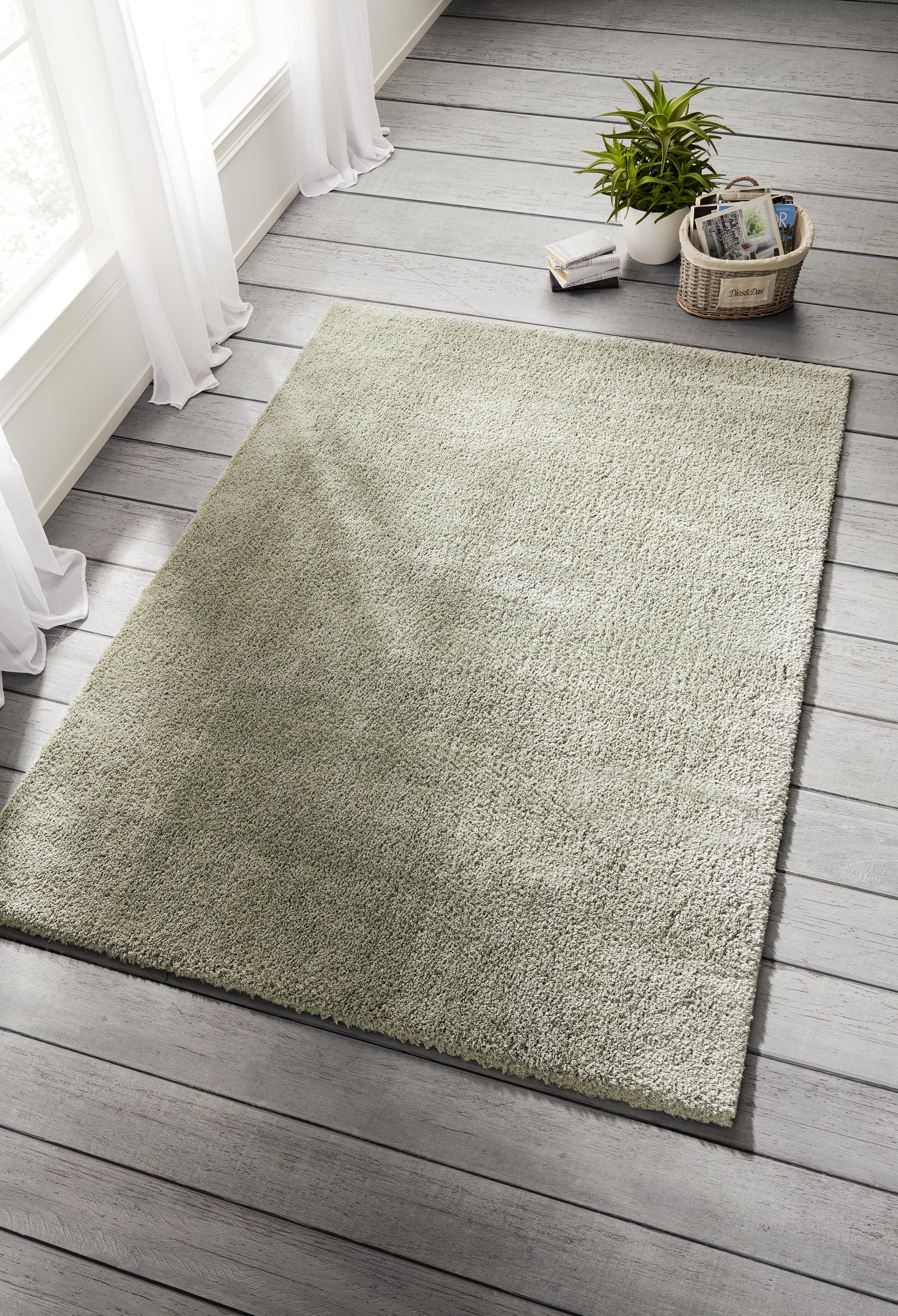 Shaggy Stefan in Grün ca. 80x150cm - Grün, MODERN, Textil (80/150cm) - Mömax