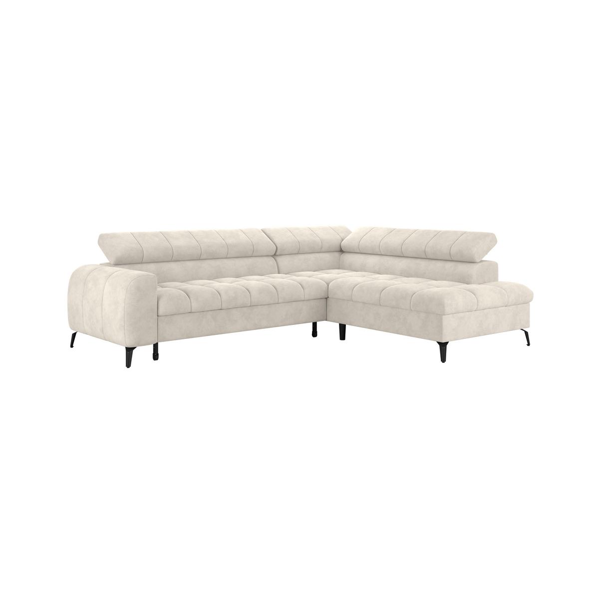Kutna Garnitura Volf - crna/krem, Trend, tekstil/metal (261/203cm)