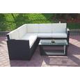 Lounge-garnitúra Athen - Fekete, modern (182/58/182cm) - Mömax modern living Lounge-garnitúra Athen - Fekete, modern (182/58/182cm) - Mömax modern living