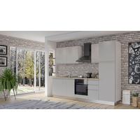 Blok Kuhinja Sa Uređajima Gilda Gola - siva/bela, Moderno, drvo/pločasti materijal (285/216/60cm) - Modern Living