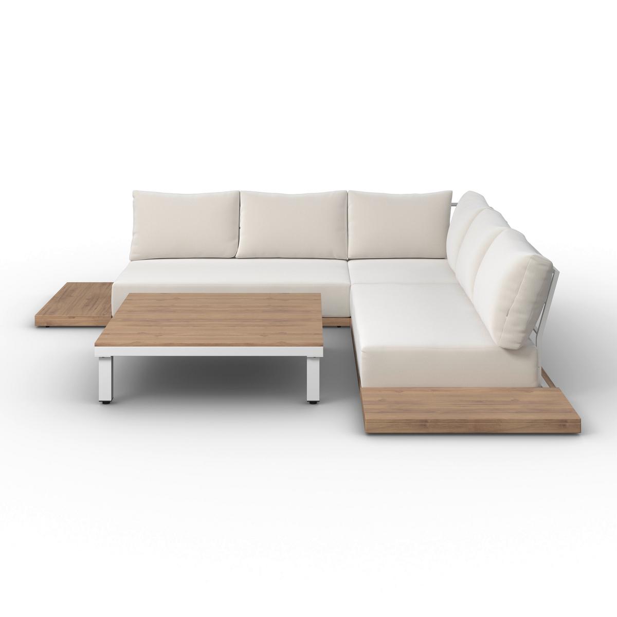 Vrtna Garnitura Jolly - bijela/boje bagrema, Moderno, drvo/metal - Bessagi Garden