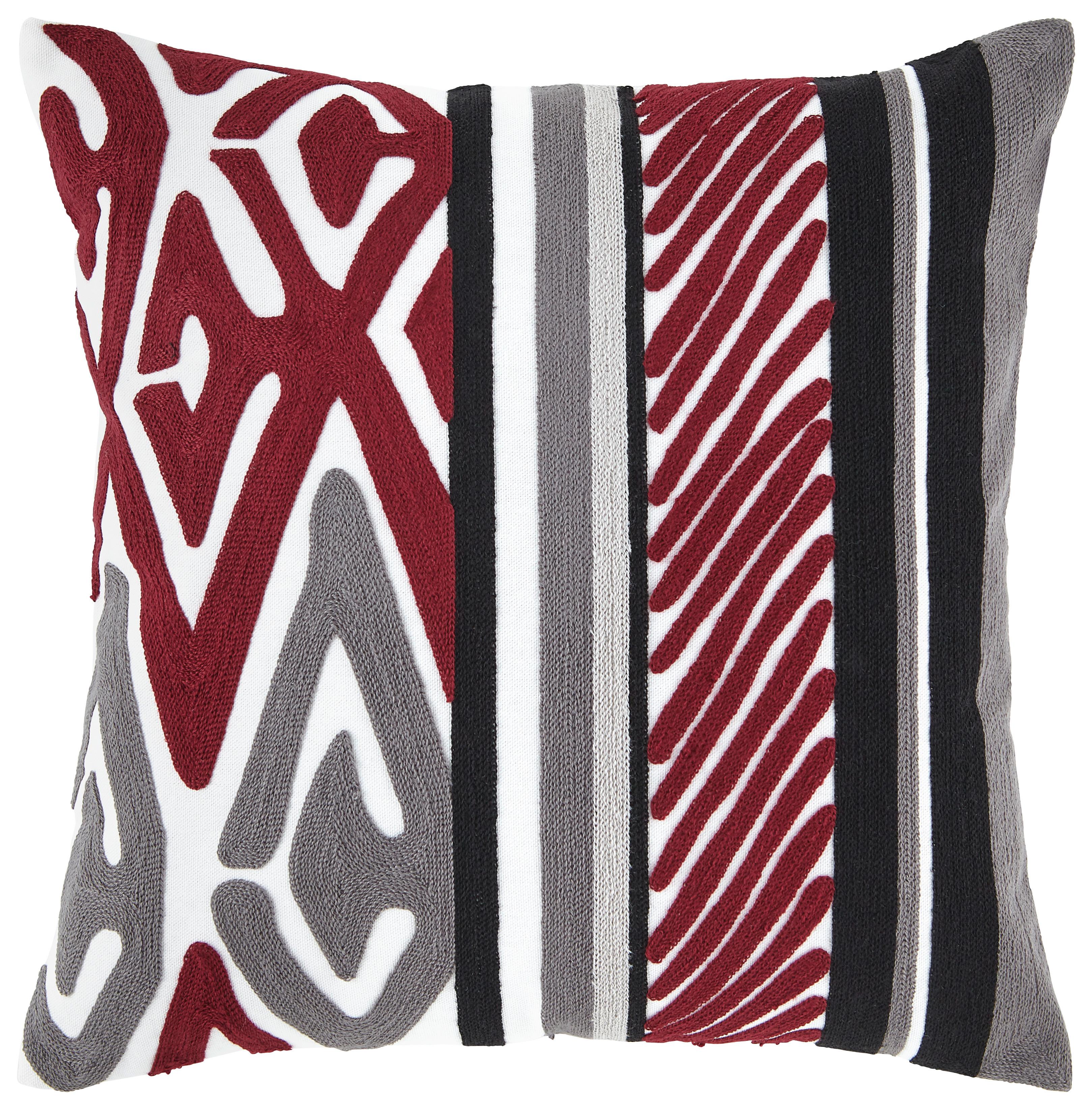 Kissenhülle Mary Stick ca. 45x45cm - Bordeaux/Multicolor, Modern, Textil (45/45cm) - Modern Living