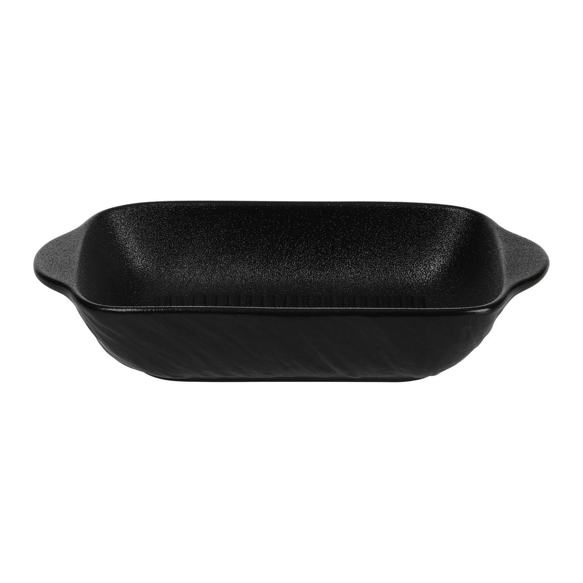 Auflaufform Ruki - S Schwarz - Schwarz, Konventionell, Keramik (19,5/13,1/4,5cm) - Mömax