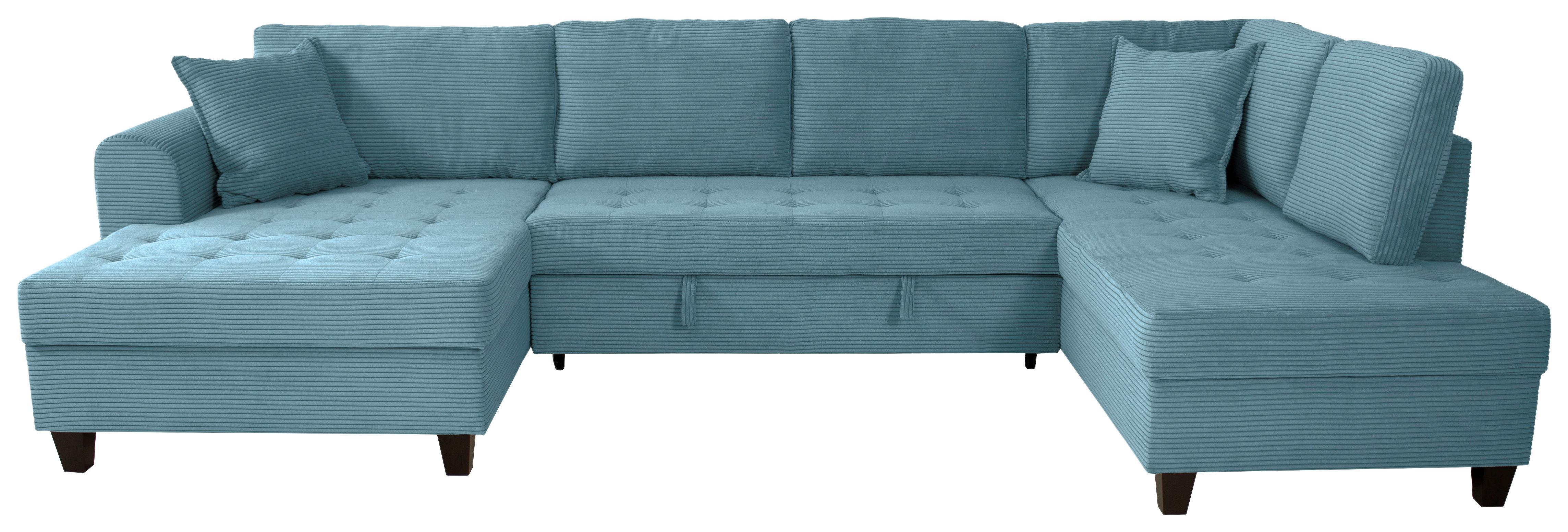 Canapea modulara MORITZ - albastru deschis, Trend, textil (155/324/178cm) - Modern Living