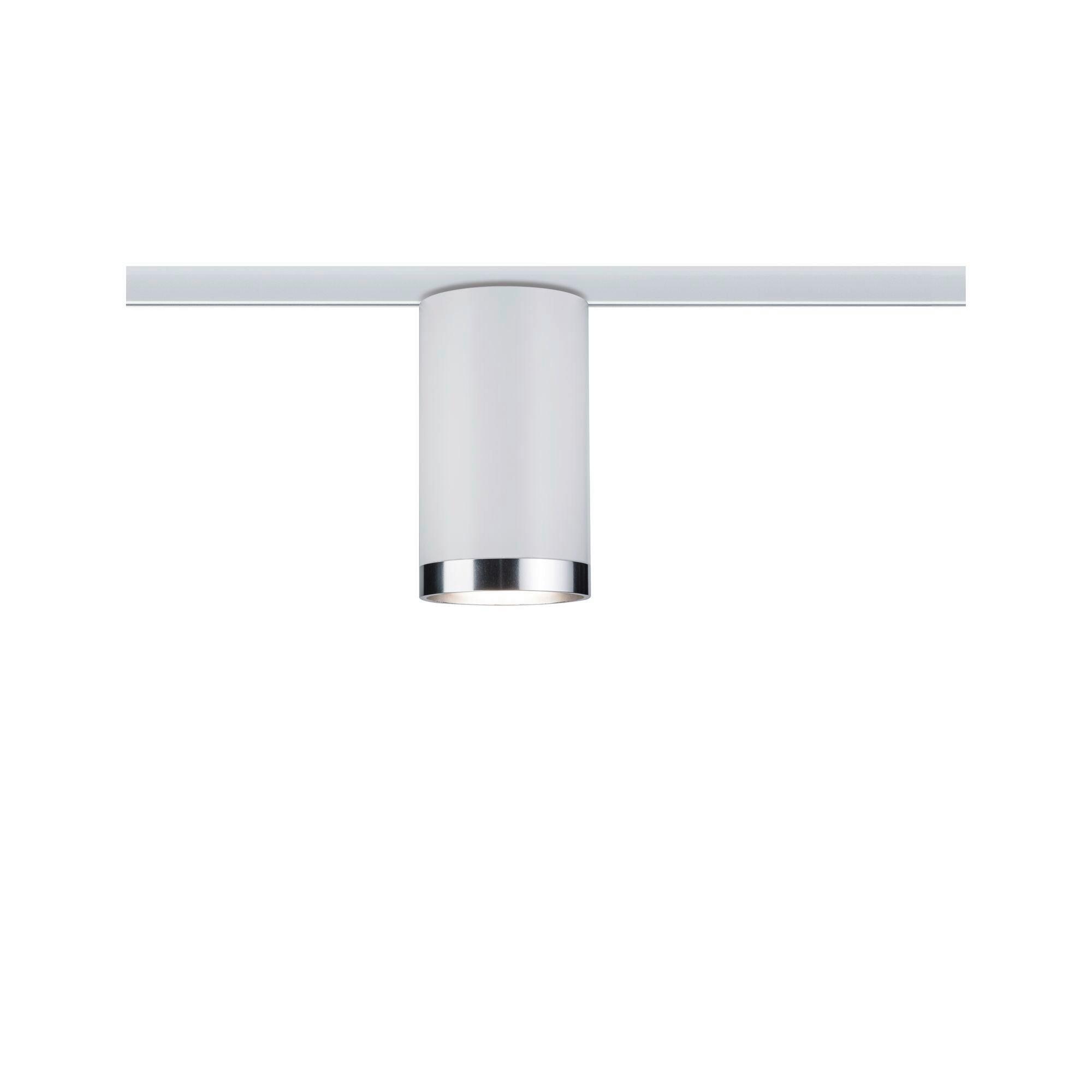 Schienensystem-Strahler Spot Tube max. 10 Watt - Chromfarben/Weiß, Basics, Kunststoff/Metall (6,5/12,8cm) - Paulmann