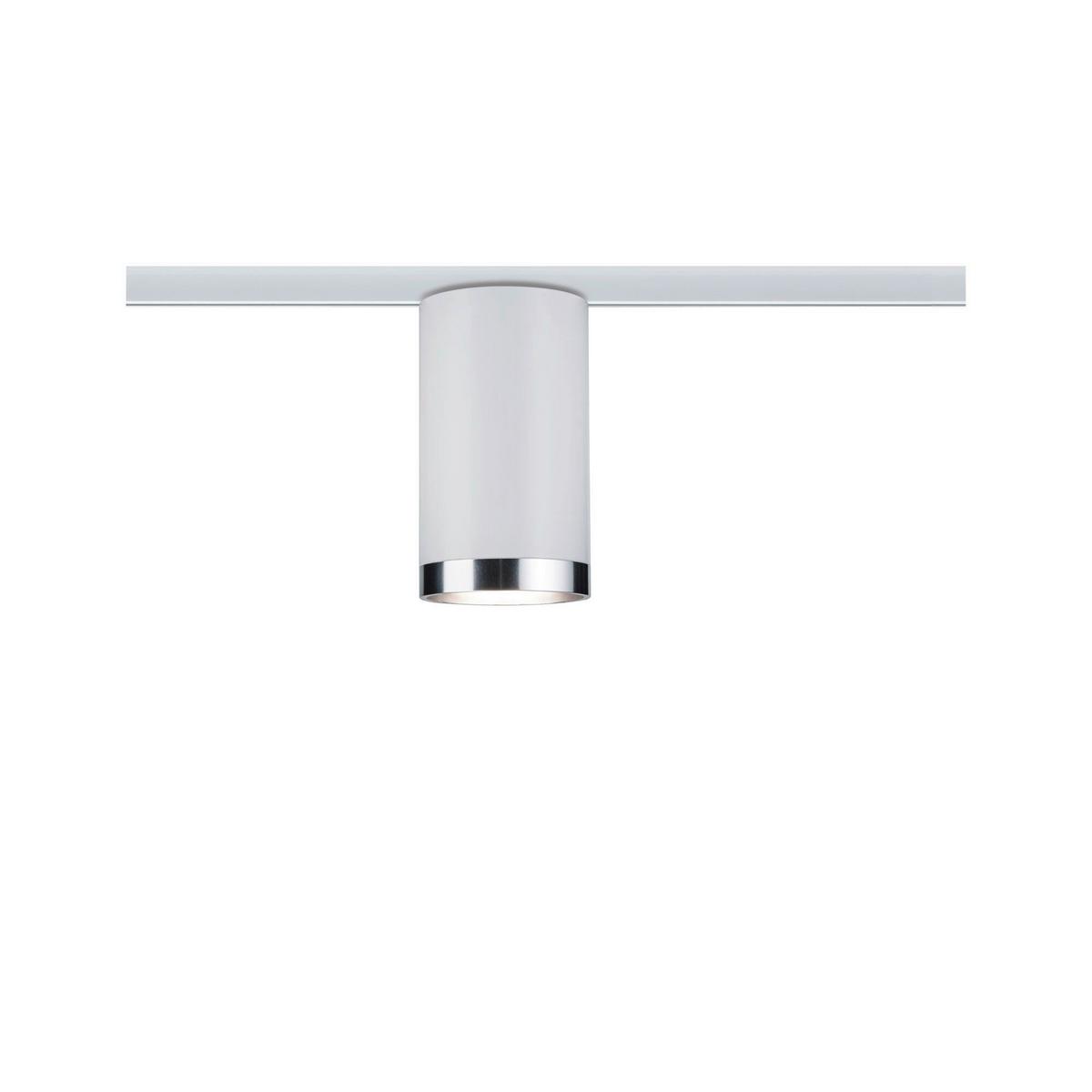 Schienensystem-Strahler Spot Tube max. 10 Watt - Chromfarben/Weiß, Basics, Kunststoff/Metall (6,5/12,8cm) - Paulmann