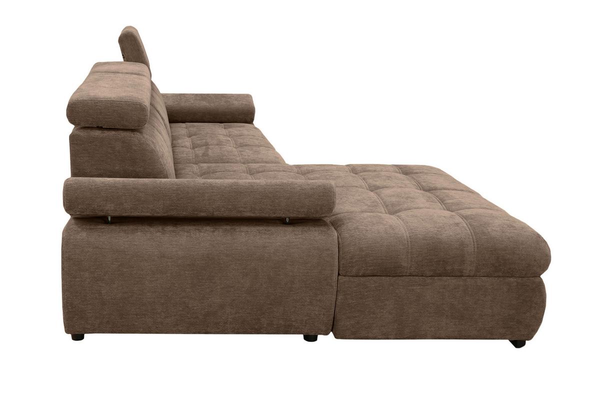 Kutna Garnitura Vegas - smeđa/crna, Design, drvo/tekstil (173/294cm) - Modern Living