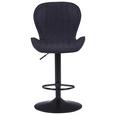Taburet De Bar Klaus - gri închis/negru, Modern, metal/textil (48l) Taburet De Bar Klaus - gri închis/negru, Modern, metal/textil (48l)