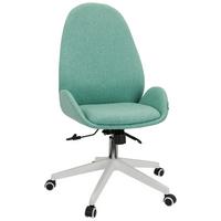 Vrtljivi Stol Avea I, Meta Zelena - bela/metino zelena, Basics, umetna masa/tekstil (56/104/58cm) - MID.YOU