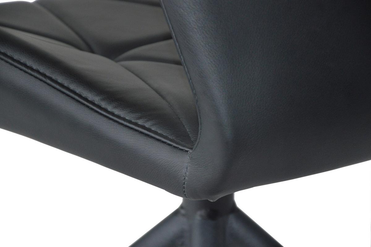 Stuhl-Set IMKE Schwarz, 360° drehbar - Schwarz, KONVENTIONELL, Textil/Metall (52/90,5/62cm) - MID.YOU