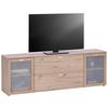 Tv Komoda Xeno - hrast Artisan, Moderno, staklo/drvni materijal (180/62/37cm) - Modern Living