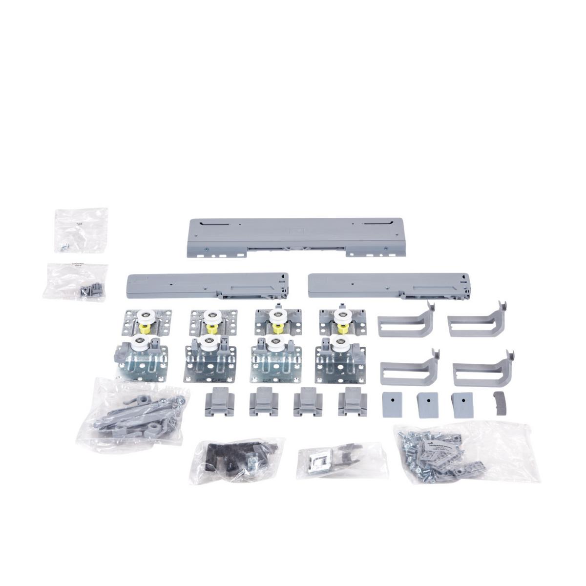 kit de montare UNIT - culoare aluminiu, Modern, plastic/metal - Ondega