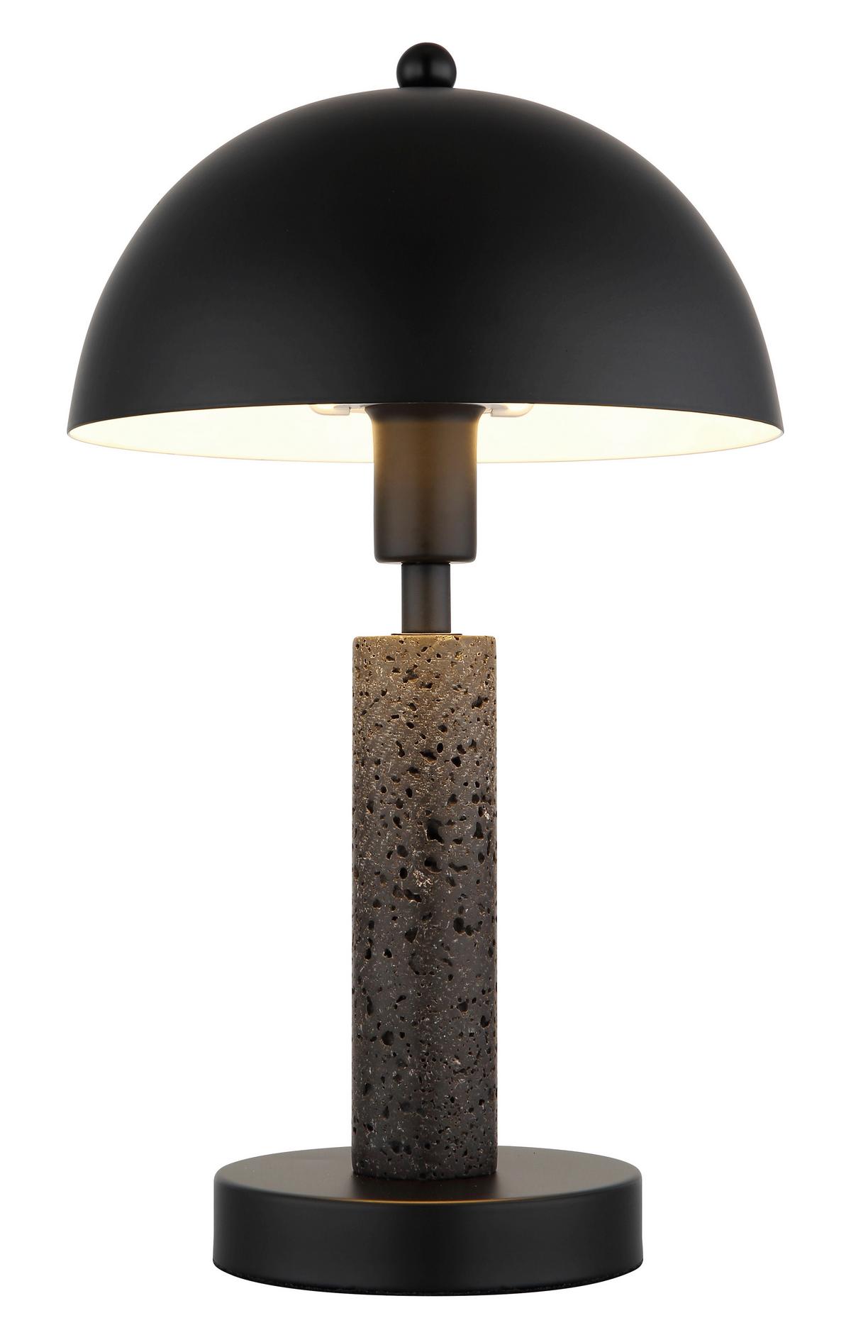 Stolna Svjetiljka Janie - crna, Design, kamen/metal (20/34cm) - Globo