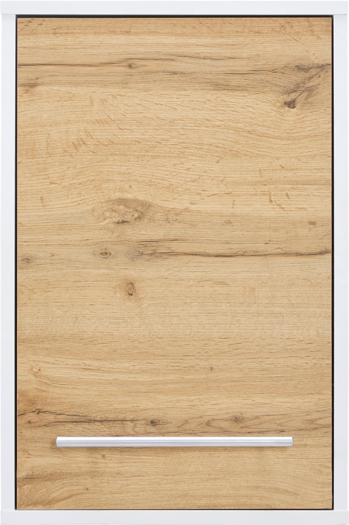 Hängeschrank in Weiss/Eichefarben - Weiss/Eichefarben, Modern, Holzwerkstoff/Kunststoff (40/60/20cm) - Mömax