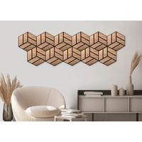 Akustični Panel Wien, 4-Delni Set, Barva Hrasta - hrast artisan, Moderno, umetna masa (34,5/30/0,09cm)
