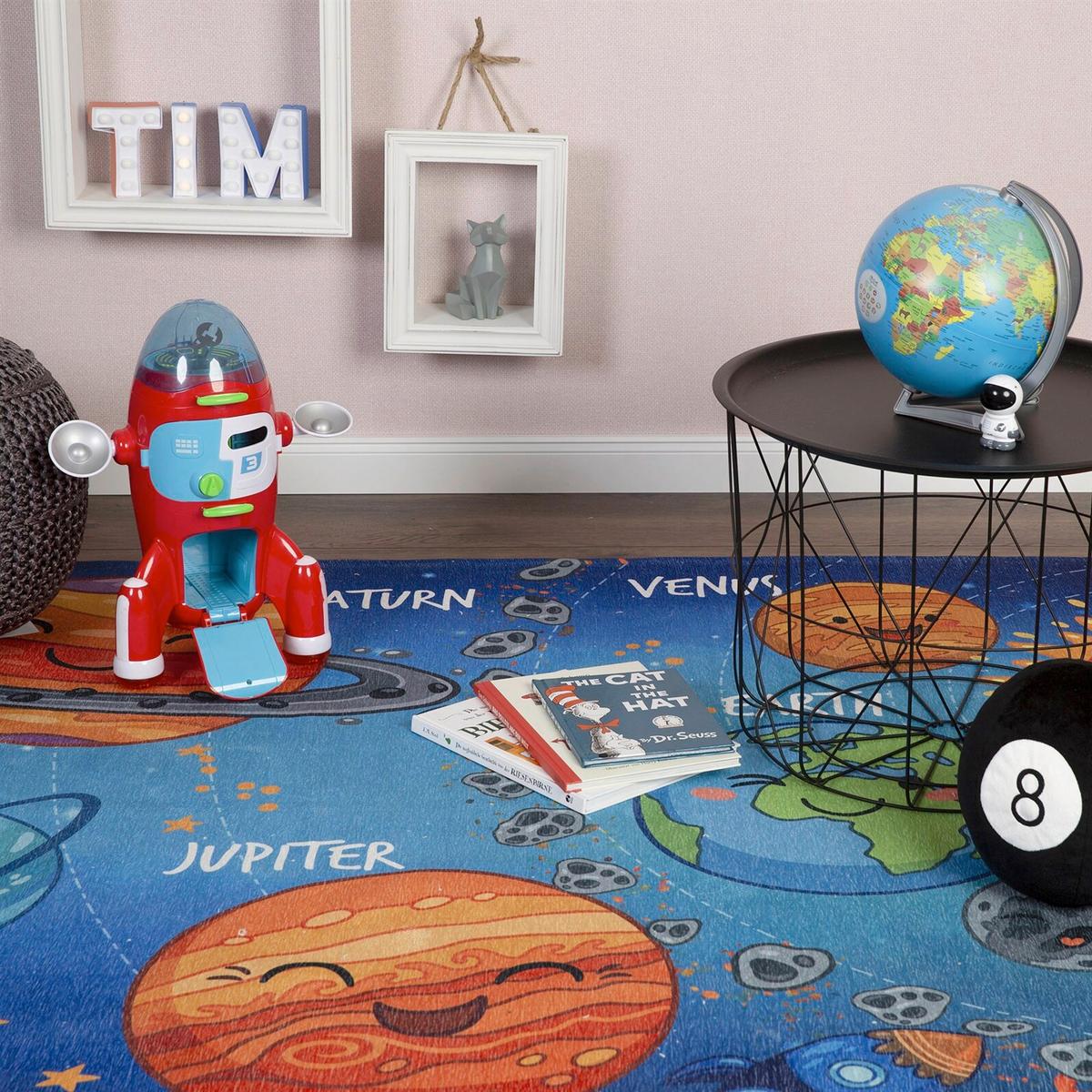 Kinderteppich Sym Kids 240 Solarsyst 120x170 - Multicolor, Basics, Textil (120/170cm) - Kayoom