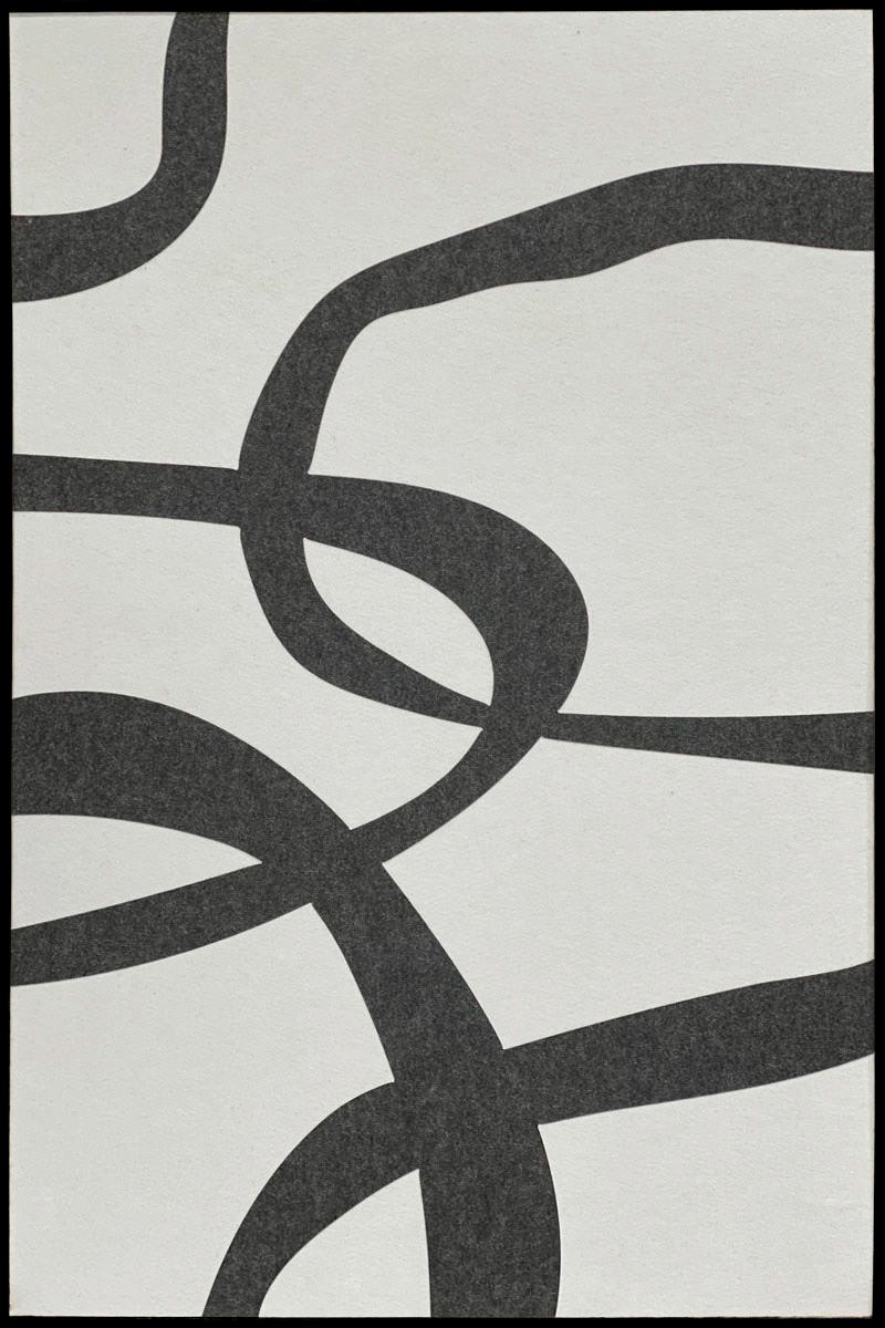 BILD feltro-1-b-80x120-akvelt-bakzw - Weiss/Schwarz, Basics, Holz/Kunststoff (80/120/10cm)