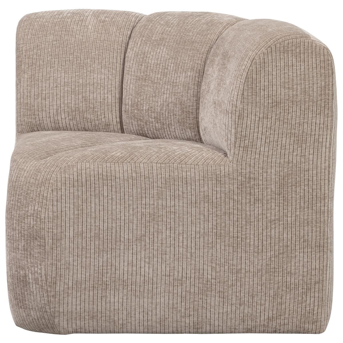 Eckbank Mojo Sandfarben B: 83cm - Sandfarben/Schwarz, MODERN, Kunststoff/Textil (83/83/83cm) - Livetastic
