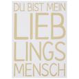 Postkarte Lieblingsmensch - Goldfarben/Schwarz, MODERN, Papier (10,5/14,8cm) Postkarte Lieblingsmensch - Goldfarben/Schwarz, MODERN, Papier (10,5/14,8cm)