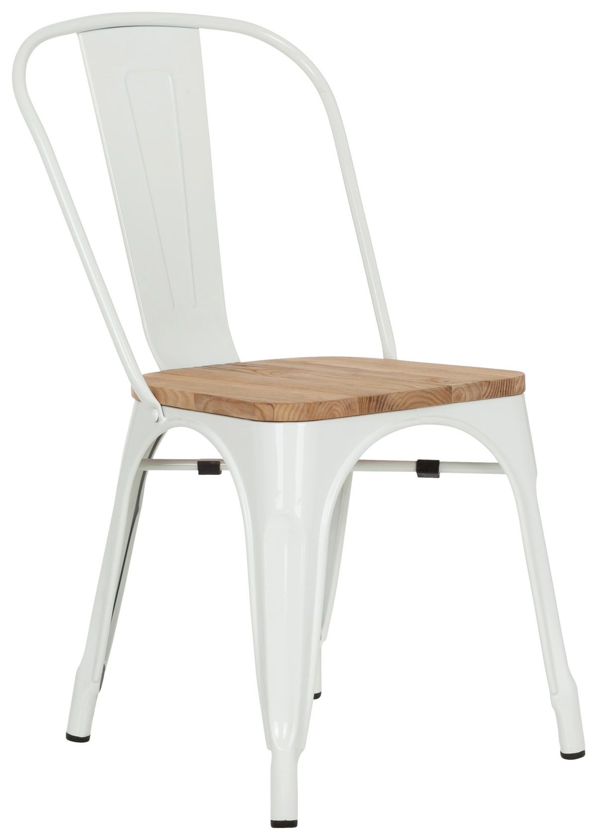 Stol Vantaggio Comfort W, Bela, Brest - bela/temno rjava, Basics, kovina/les (44/84/54cm) - MID.YOU