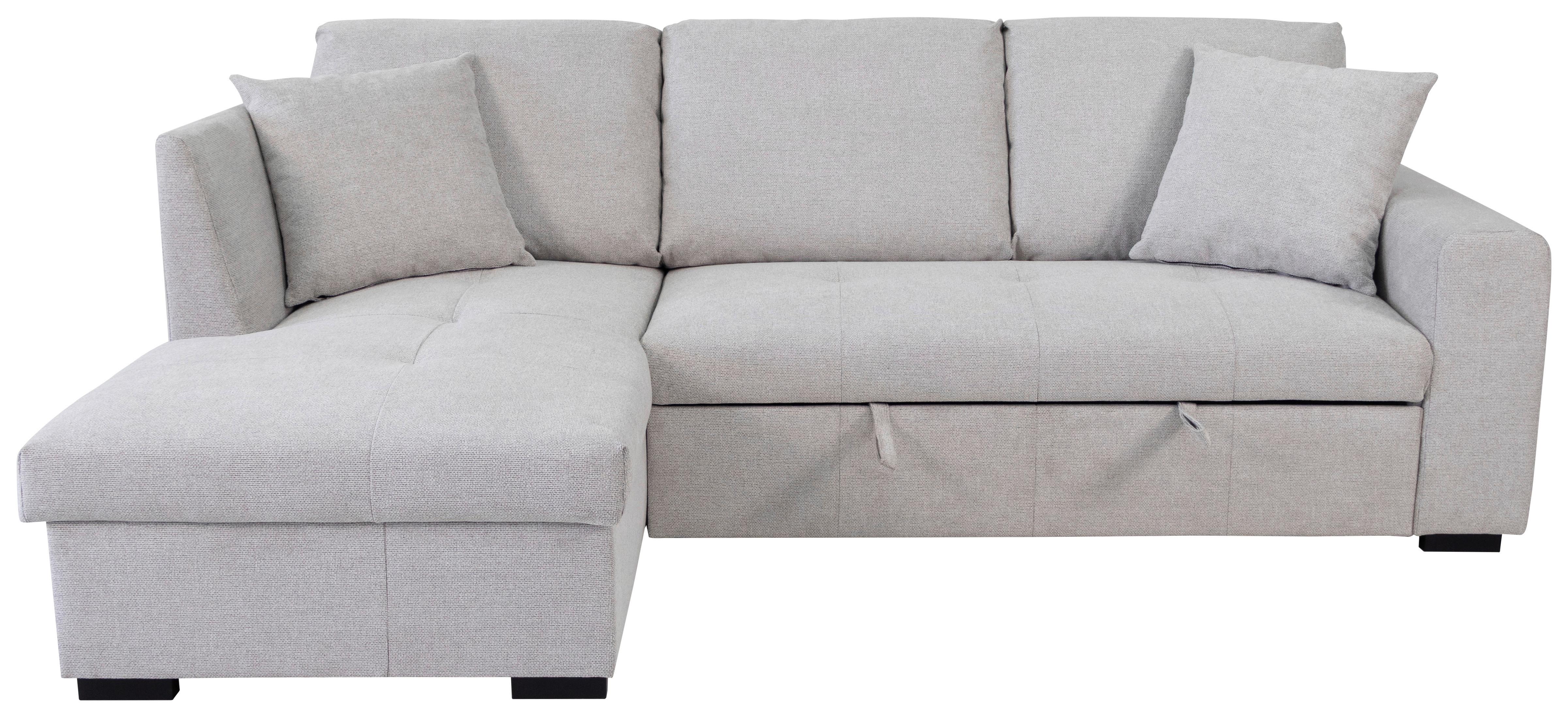 Kutna Garnitura Lukas - srebrne boje, Trend, tekstil (158/239cm) - Modern Living