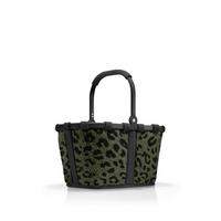 KOSZYK NA ZAKUPY CARRYBAG XS TEDDY LEO OLIVE - ciemnozielony, Basics, tkanina (33,5/18/19,5cm) - Reisenthel