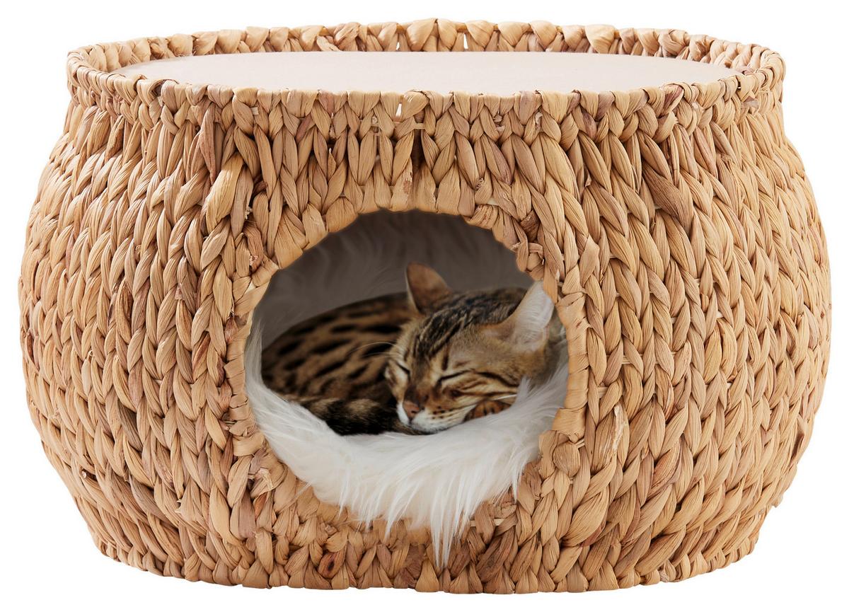 Tierhöhle Casa in Naturfarben - Beige/Naturfarben, Natur, Naturmaterialien/Textil (50/40/30cm)