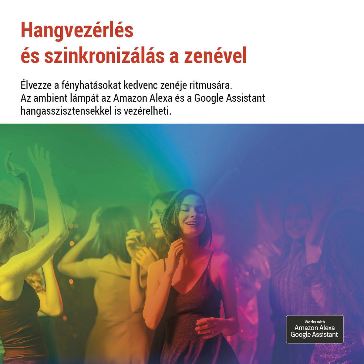 Led Hangulatlámpa Gosmart - fehér, Basics, műanyag