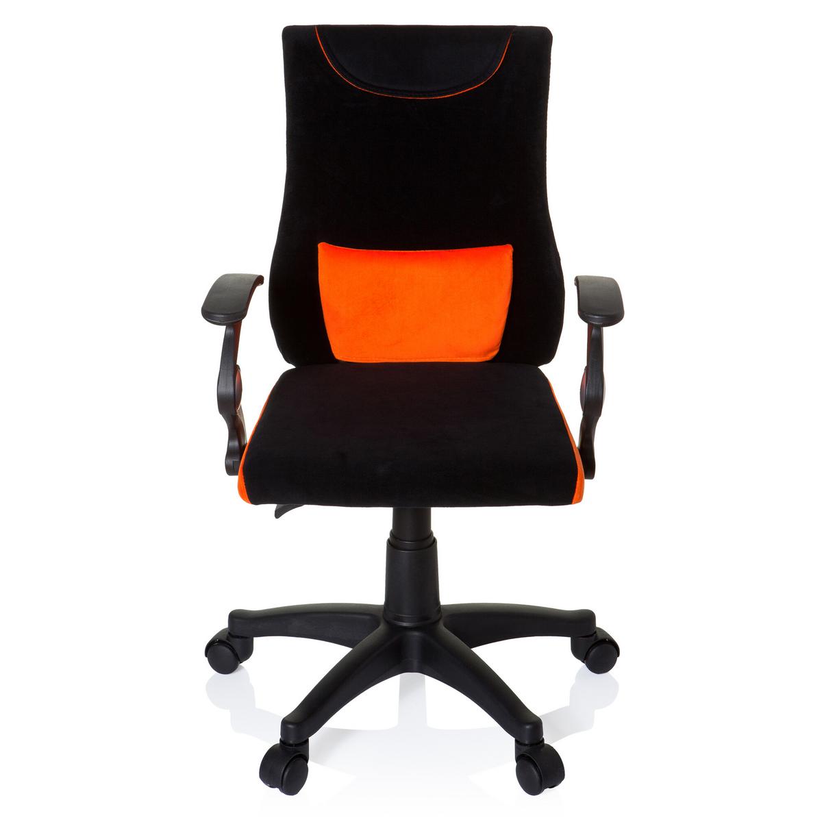 Jugenddrehstuhl Kiddy Pro Al ca. 50x87-97x40cm Orange - Schwarz/Orange, Basics, Kunststoff (50/87-97/40cm) - MID.YOU