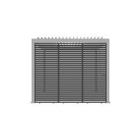 Stranski Del Za Pergolo Core, Antracit, 93cm - antracit, Basics, kovina (92,5/234/4cm) - Gardenson