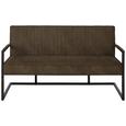 Sitzbank in Taupefarben - Taupe/Schwarz, LIFESTYLE, Textil (160/93,5/67cm) - Modern Living Sitzbank in Taupefarben - Taupe/Schwarz, LIFESTYLE, Textil (160/93,5/67cm) - Modern Living