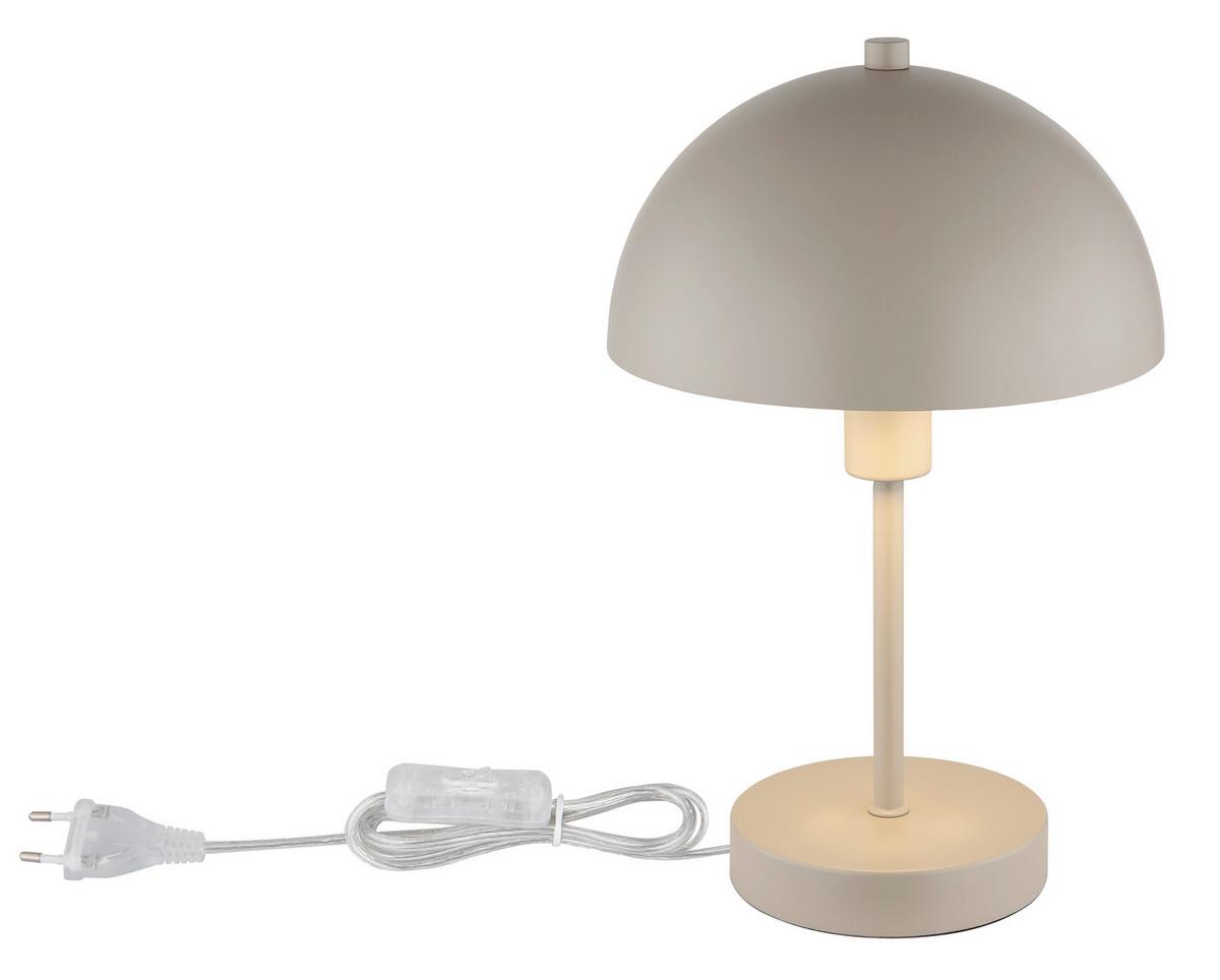 TISCHLEUCHTE 24009S ATOMA I - Sandfarben/Transparent, Design, Kunststoff/Metall (20/31cm) - Globo