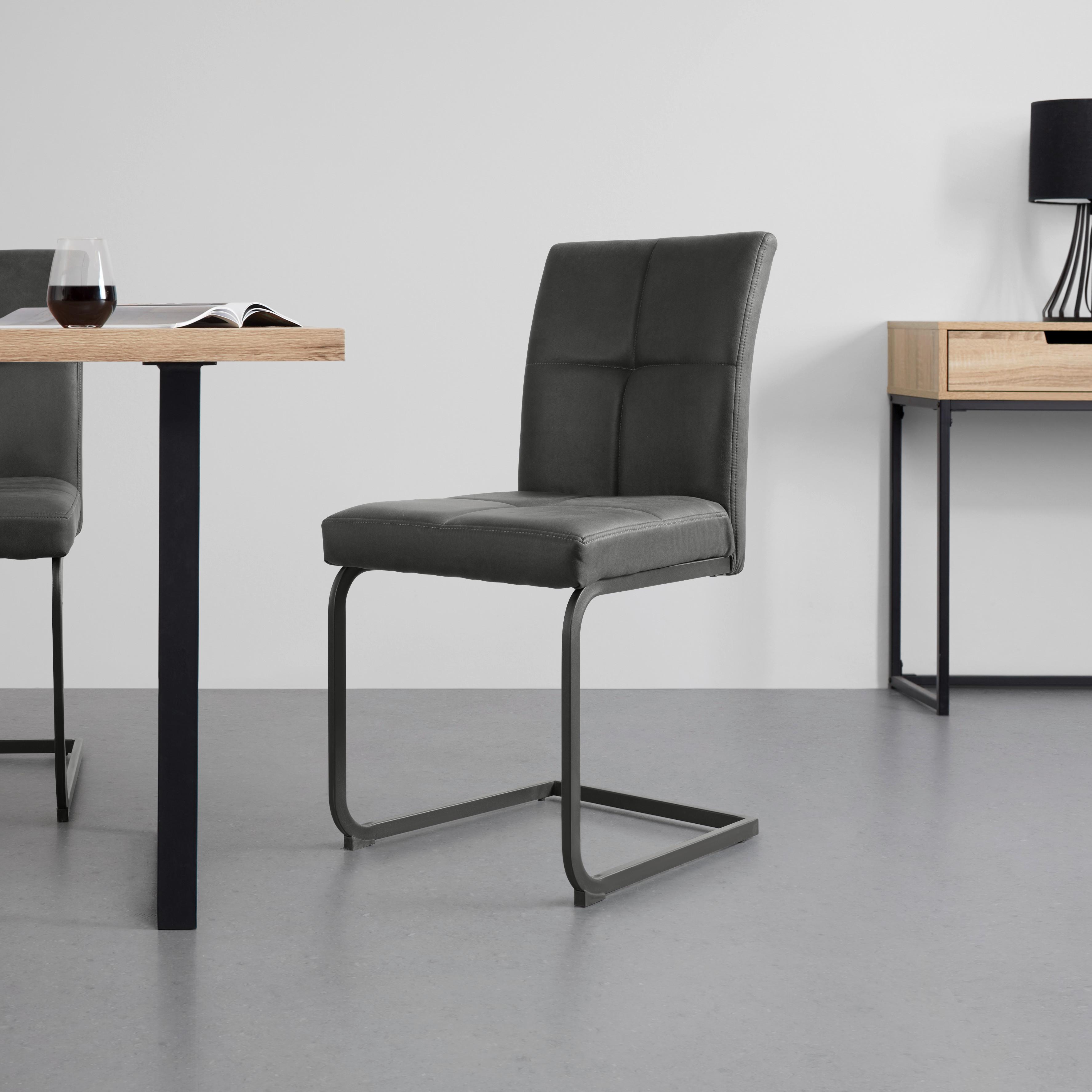 SVIKTSTOL COOPER - grå/svart, Modern, metall/textil (45/93/60cm) - Mömax