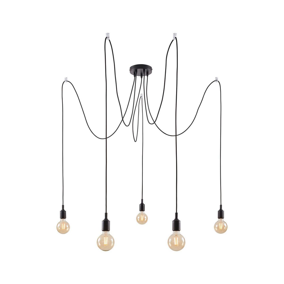 Hängeleuchte Ketil in Schwarz max. 60 Watt - Schwarz, Basics, Metall (15,0/200,0cm) - Paulmann