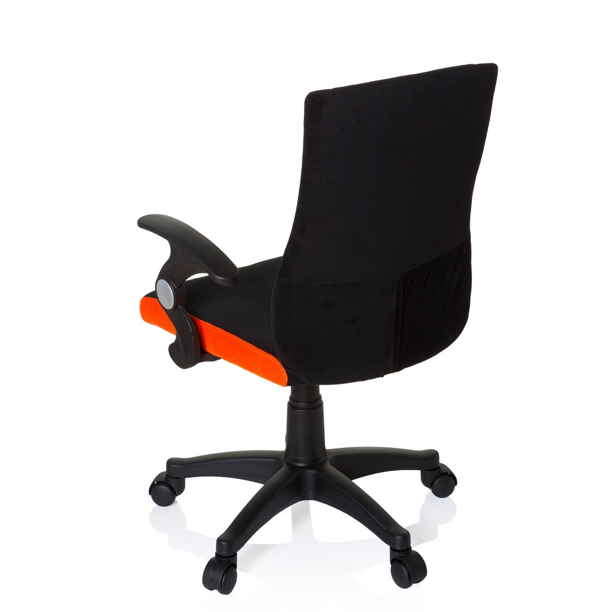 Jugenddrehstuhl Kiddy Pro Al ca. 50x87-97x40cm Orange - Schwarz/Orange, Basics, Kunststoff (50/87-97/40cm) - MID.YOU