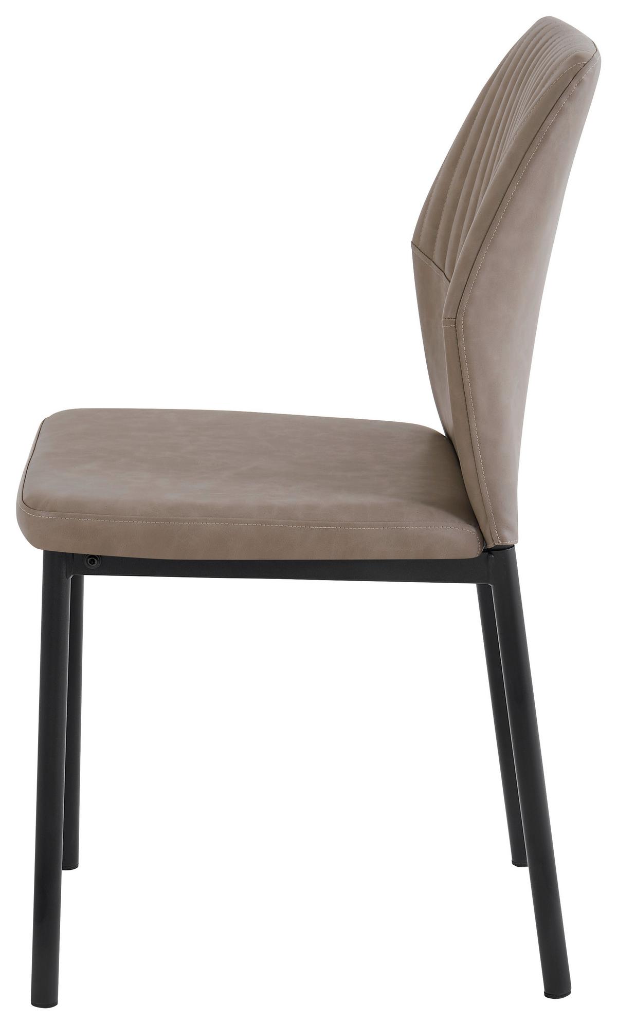 Stolica Hana - cappuccino/crna, Basics, metal/tekstil (44/86/52cm) - Best Price