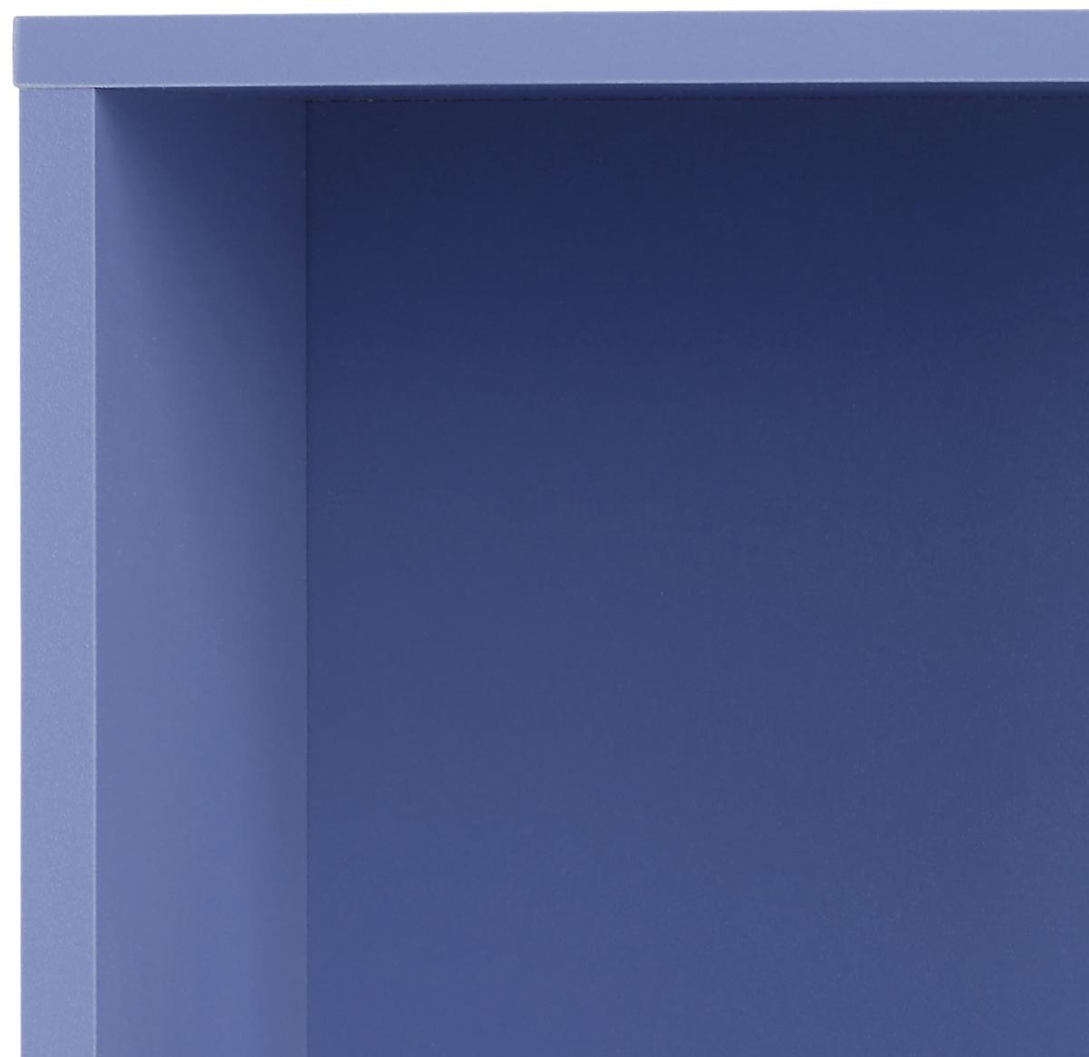Regal Box - plava, Moderno, drvni materijal (46/46/25cm) - Modern Living