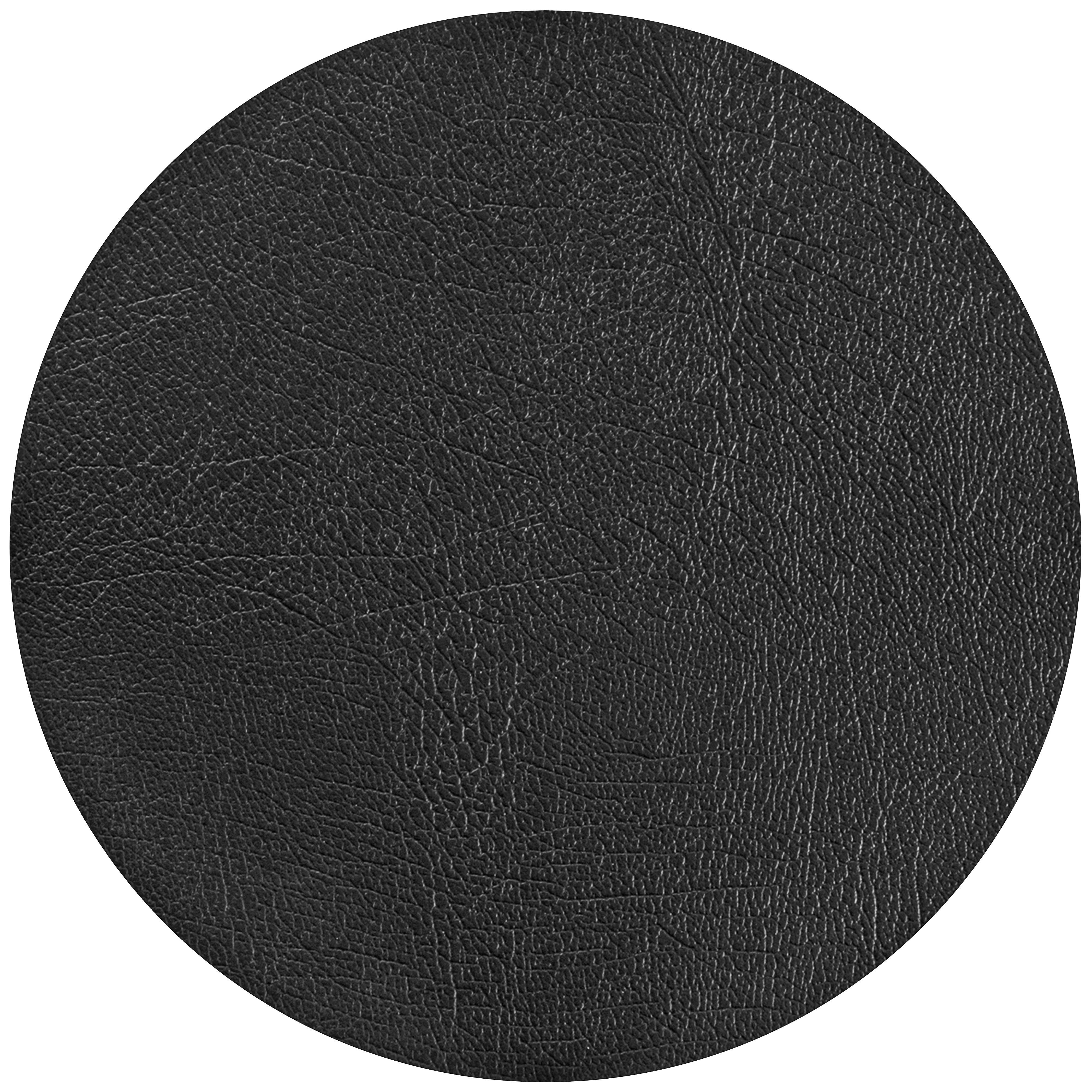 Tischset Jette aus Leder Ø ca. 40cm - Leder (40cm) - Premium Living