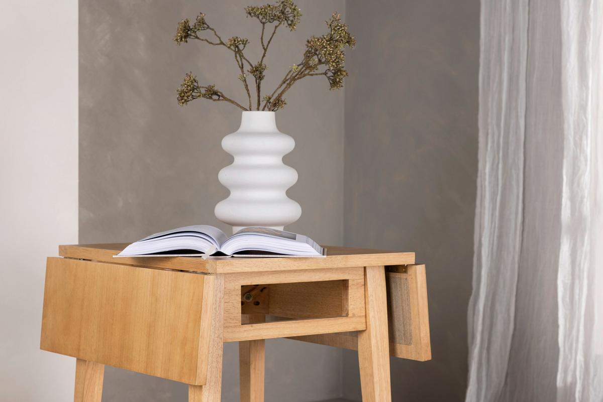 ESSTISCH YAKIDON - Beige, Design, Holz (60/72/45cm) - Livetastic