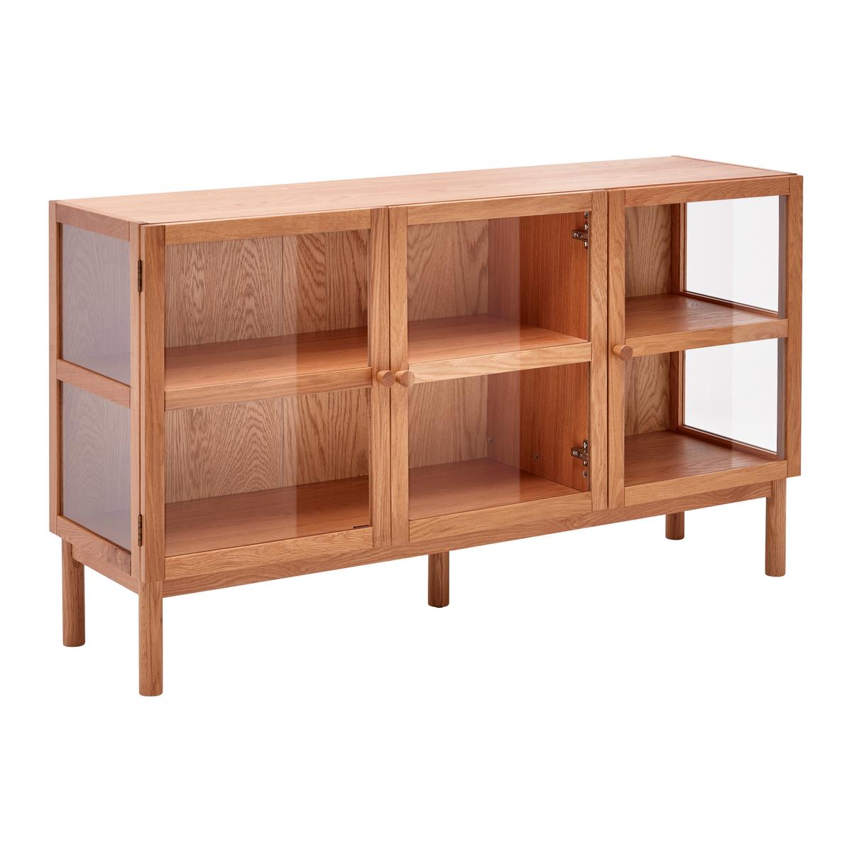 Sideboard Abir Eichefarben - Eichefarben, MODERN, Karton/Glas (140/80/40cm) - Mömax