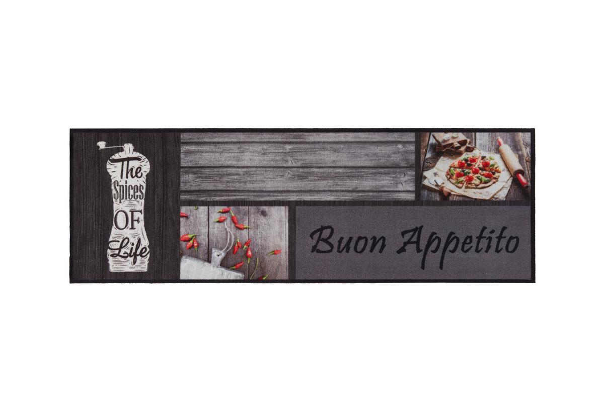 Läufer Cook & Wash in Grau ca. 50x150cm - Grau, Modern, Kunststoff (50/150cm) - Modern Living
