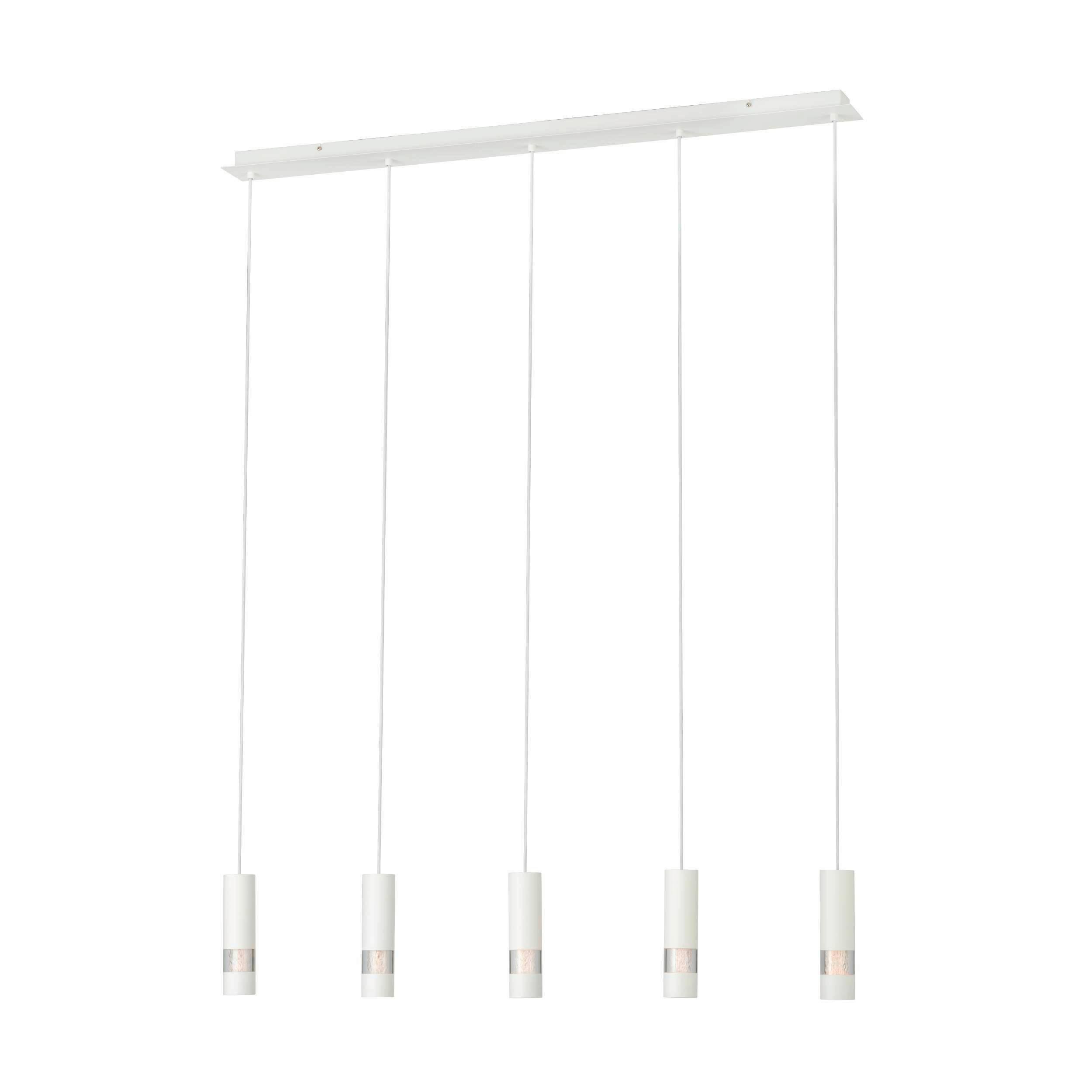 Led-hängeleuchte 39702* Bernabeta - Weiss, Design, Kunststoff/Metall (116.5/9.5/150cm) - Eglo