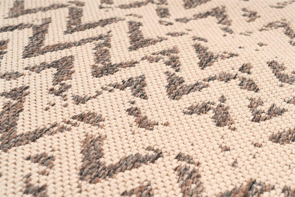 FLACHWEBETEPPICH SPLASH 600 CREME / BRAUN - Creme/Braun, Konventionell, Textil (160/230cm) - Kayoom