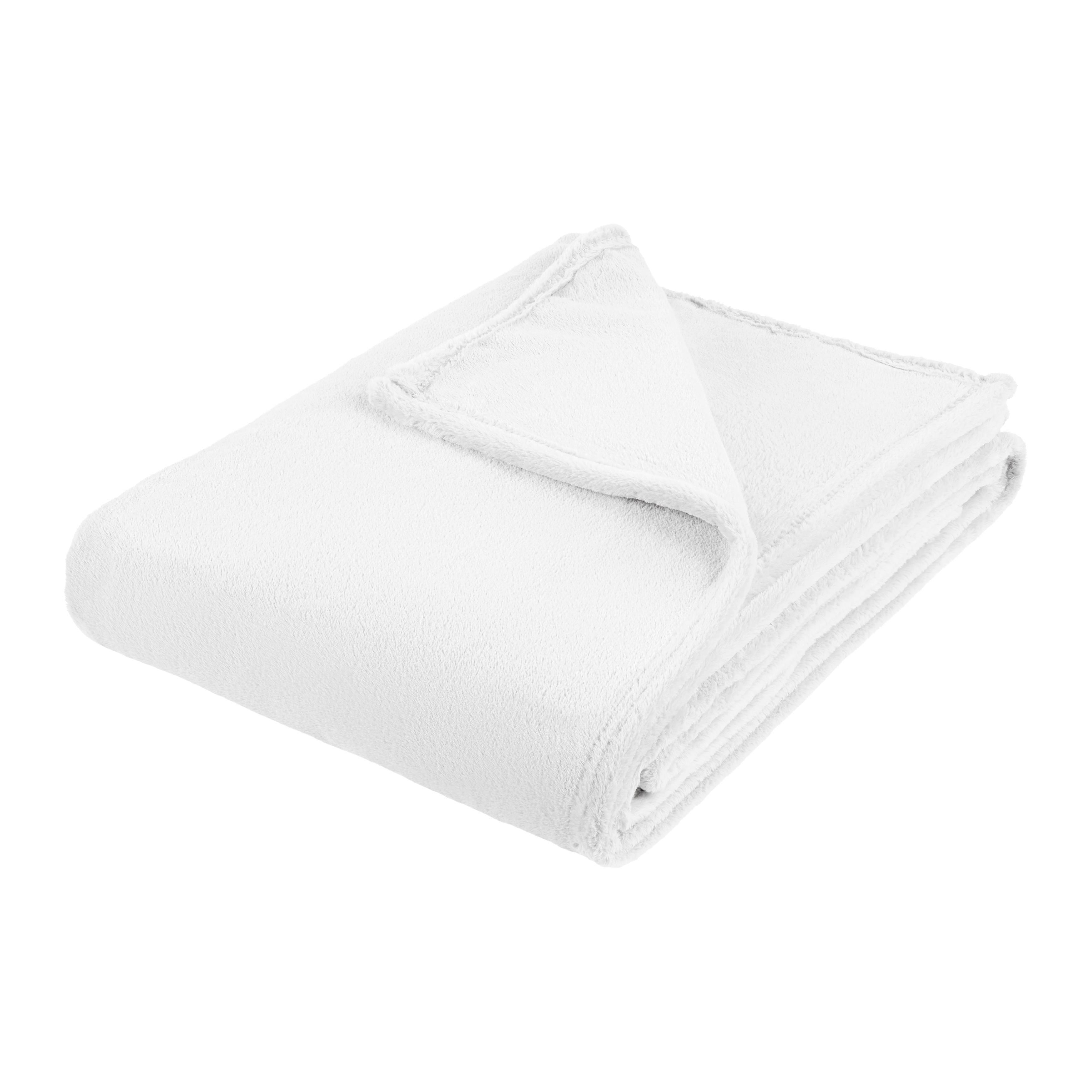 Decke Minki Weiss ca. 150x200cm - Weiss, Konventionell, Textil (150/200cm) - Mömax