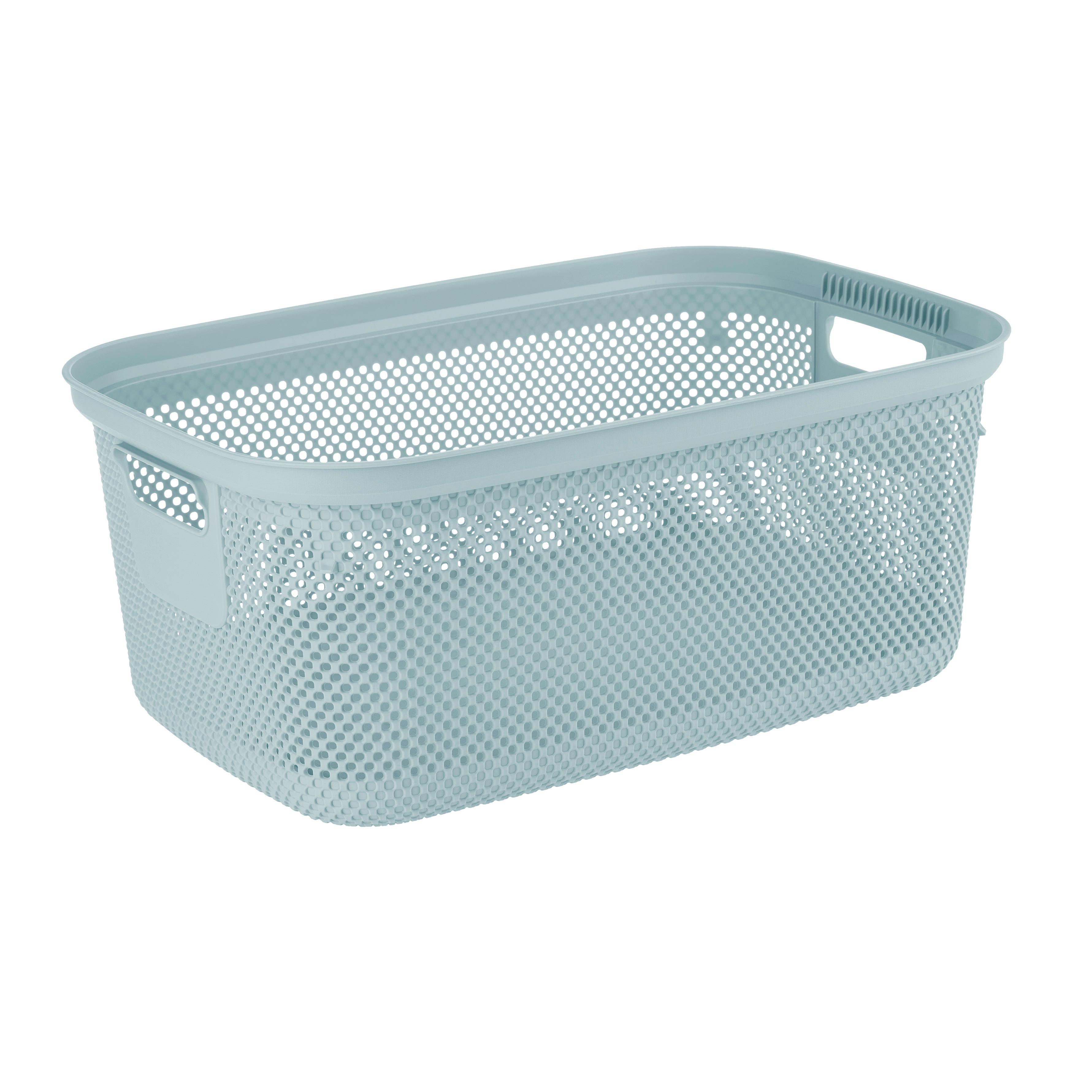 Wäschekorb Bosse in Blau ca. 30 l - Blau, MODERN, Kunststoff (53/34,5/22,5cm)