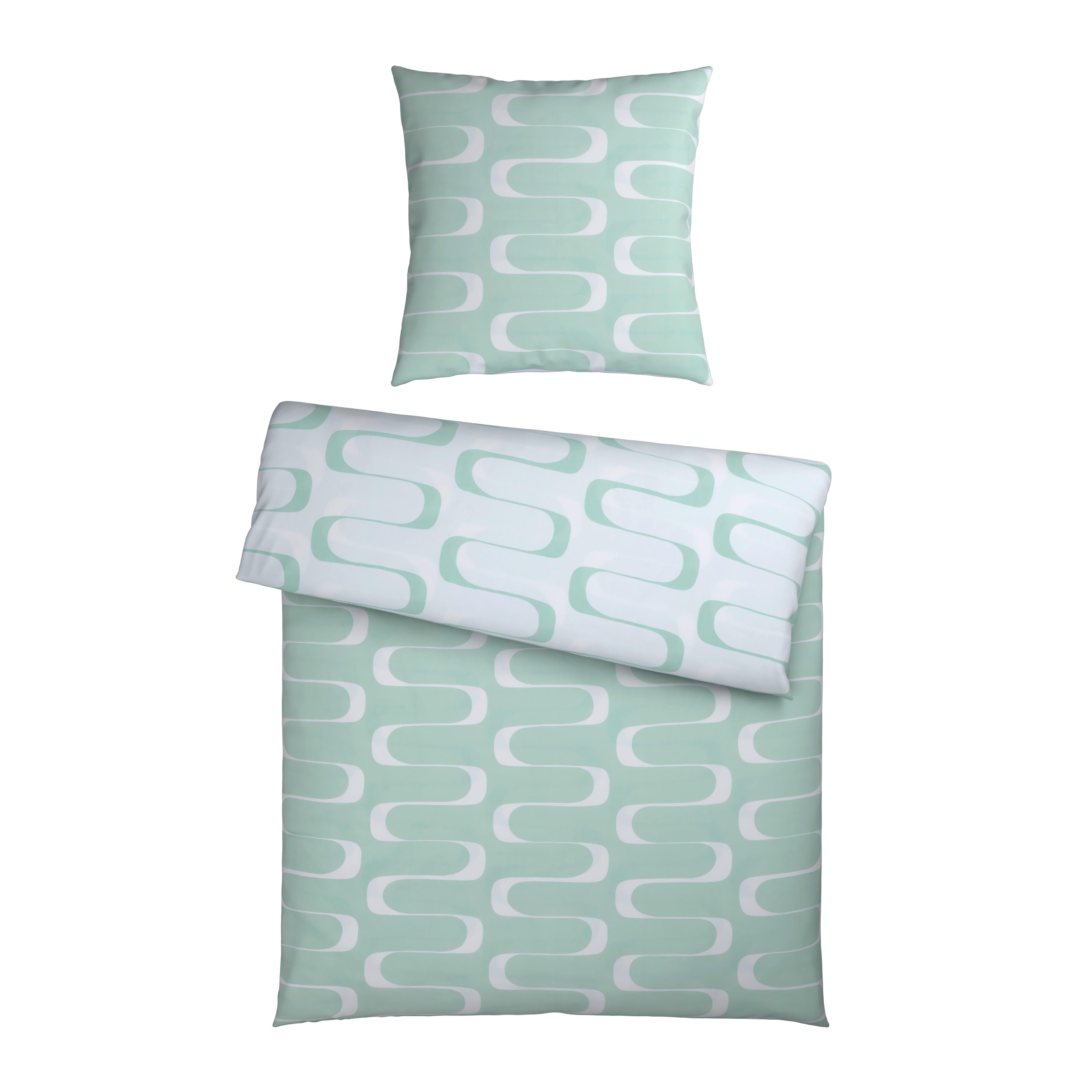 Bettwäsche Tina Wende Hellgrün ca. 135x200cm - Hellgrün, LIFESTYLE, Textil (135/200cm) - Mömax