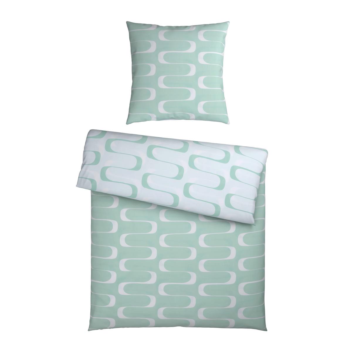 Bettwäsche Tina Wende Hellgrün ca. 135x200cm - Hellgrün, LIFESTYLE, Textil (135/200cm) - Mömax