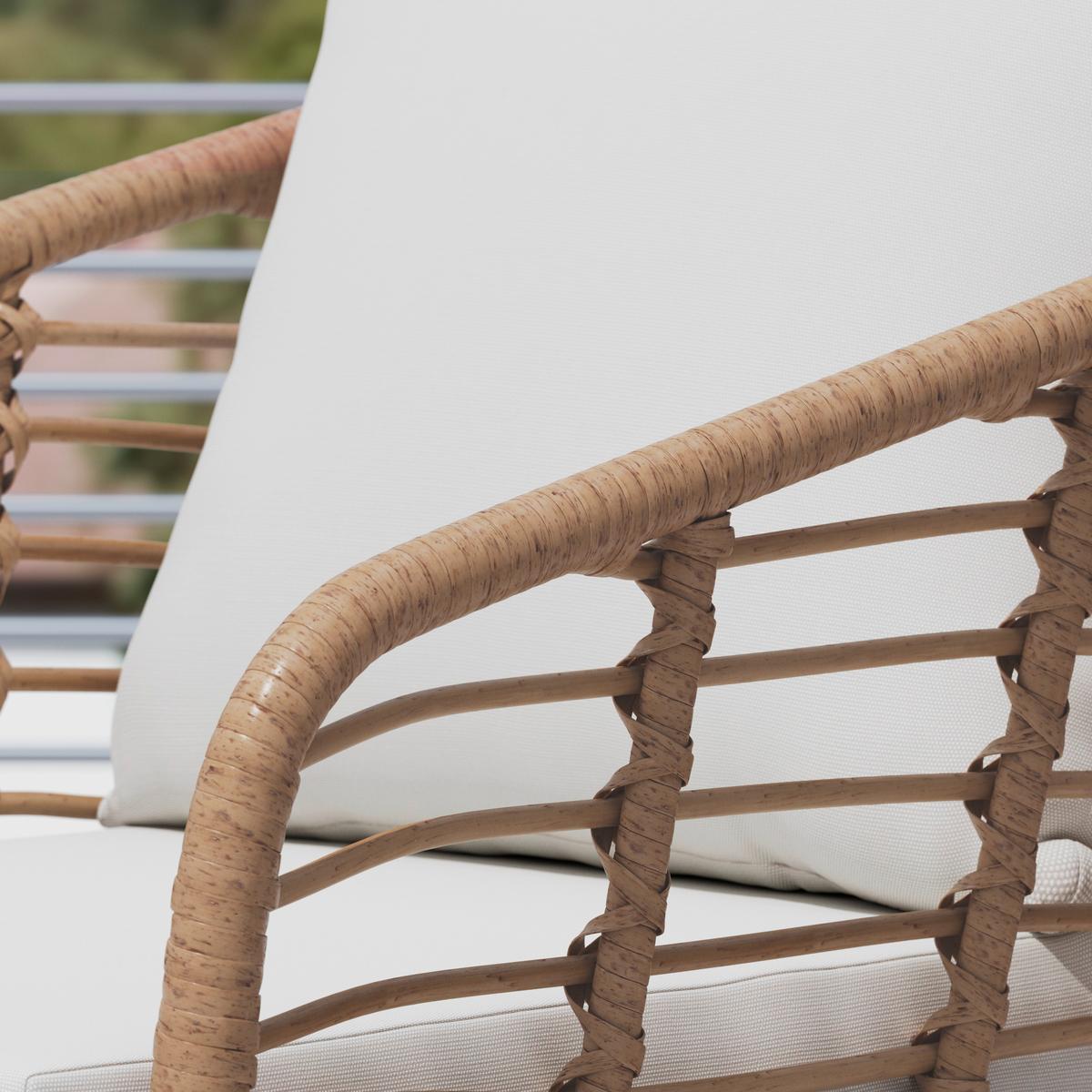 BALKONSET LENI 1 - Beige/Schwarz, Modern, Glas/Kunststoff (56/62/72cm) - Mömax