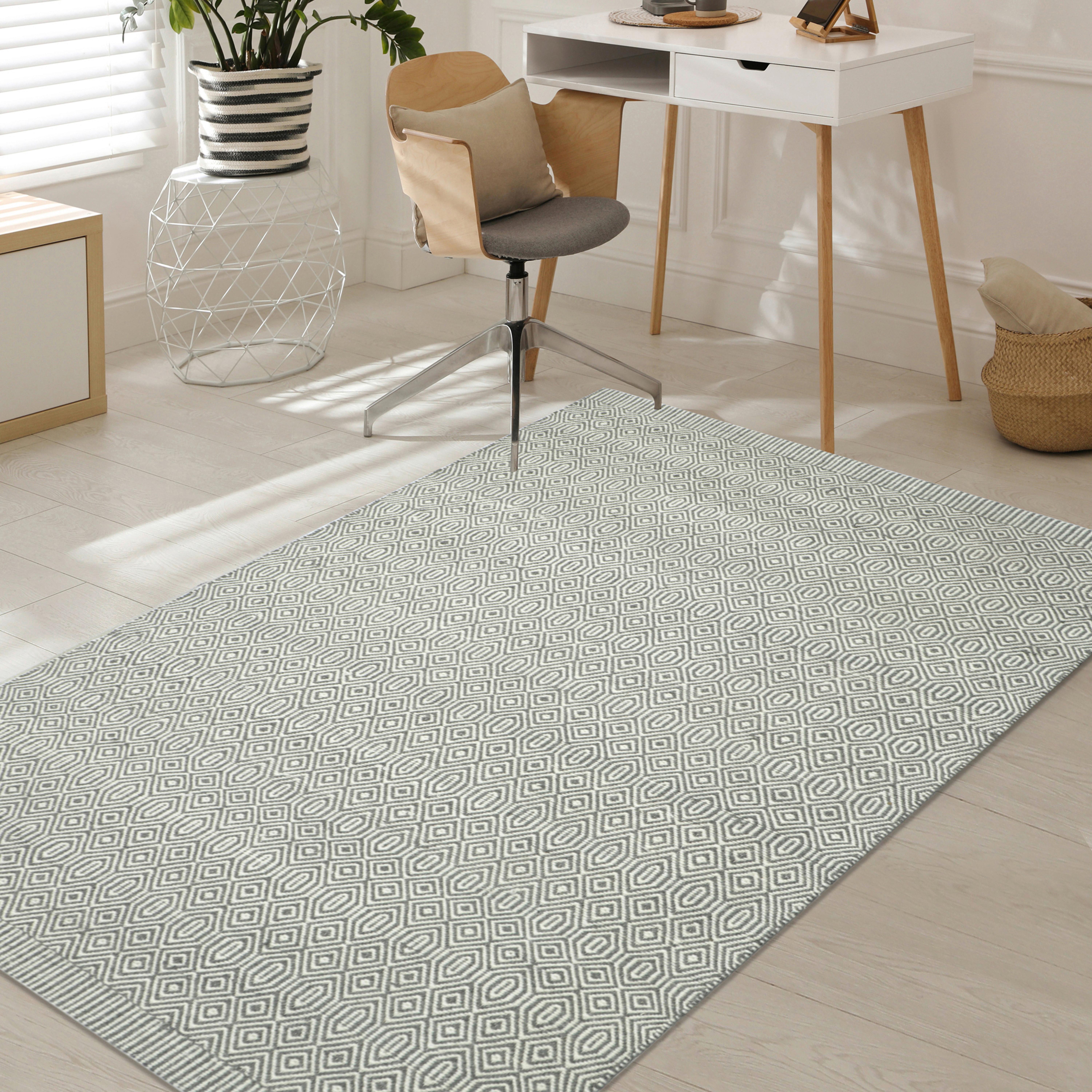Wollteppich Kiana Grau ca. 160x230cm - Grau, Basics, Textil (160/230cm)
