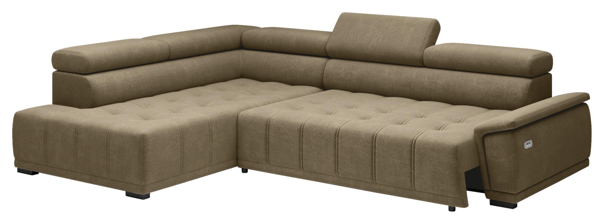 Kutna Garnitura Gremio - crna/taupe, Moderno, tekstil/plastika (106/283cm) - Modern Living